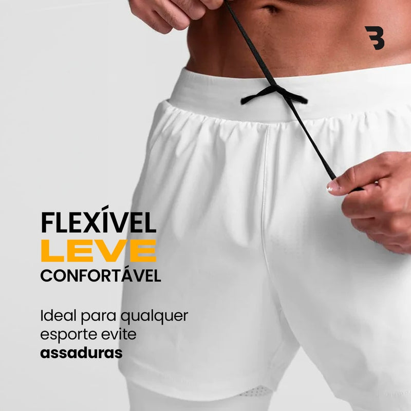 '- Kit Shorts Dry-Fit™ de Compress - COMPRE 2 LEVE 3 + Brinde